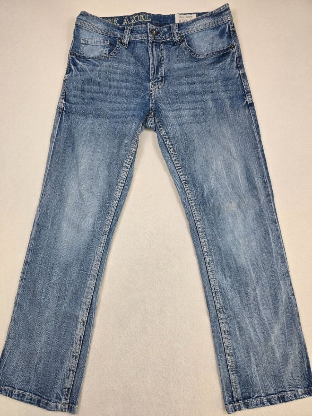 TK Axel Mens W34/L32 Slim Boot Jeans Denim